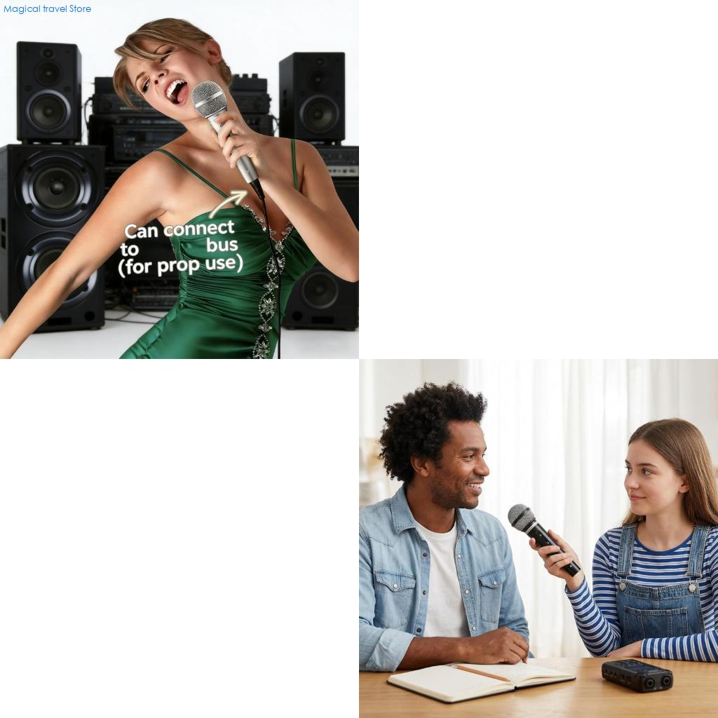 Kids Microphone Karaoke - N2UB ハンドヘルドフェイクマイク小道具楽しい高シミュレーションふりマイクおもちゃステージ衣装小道具誕生日パーティーの記念品