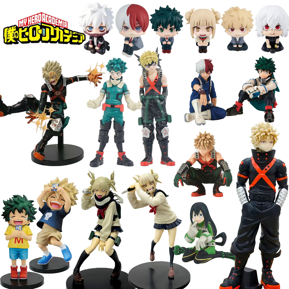 Kids Toys Under $10 - 新しいアニメ僕のヒーローアカデミアフィギュア時代の英雄フィギュア PVC コレクションアクションデスクトップ装飾モデルおもちゃギフト子供のための