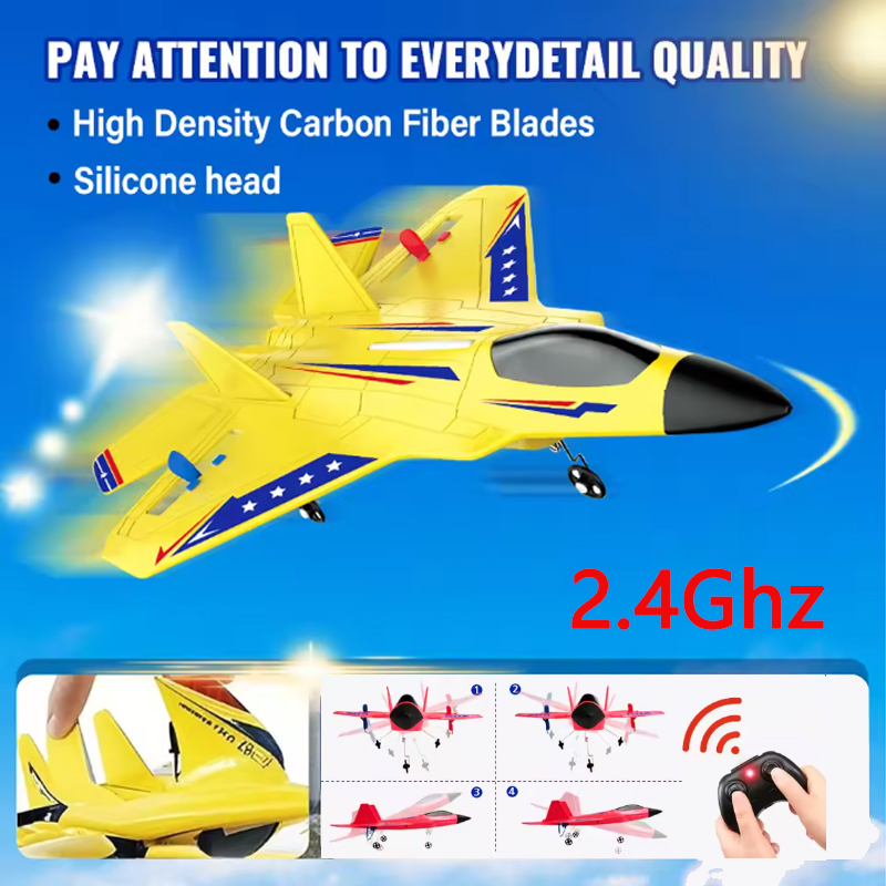 Kids Toys Under $10 - RC飛行機 KF803 2.4G LEDライト付き RC飛行モデル グライダー