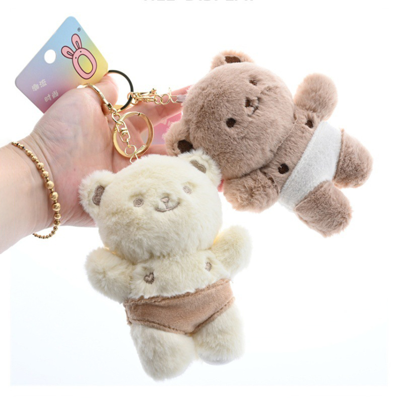 Kids Quirky Toys - 子供のための創造的なクマの形をしたキーホルダー,装飾的なクマの形をしたキーホルダー,素敵な漫画の人形のペンダント,ブックバッグ,子供のための誕生日プレゼント