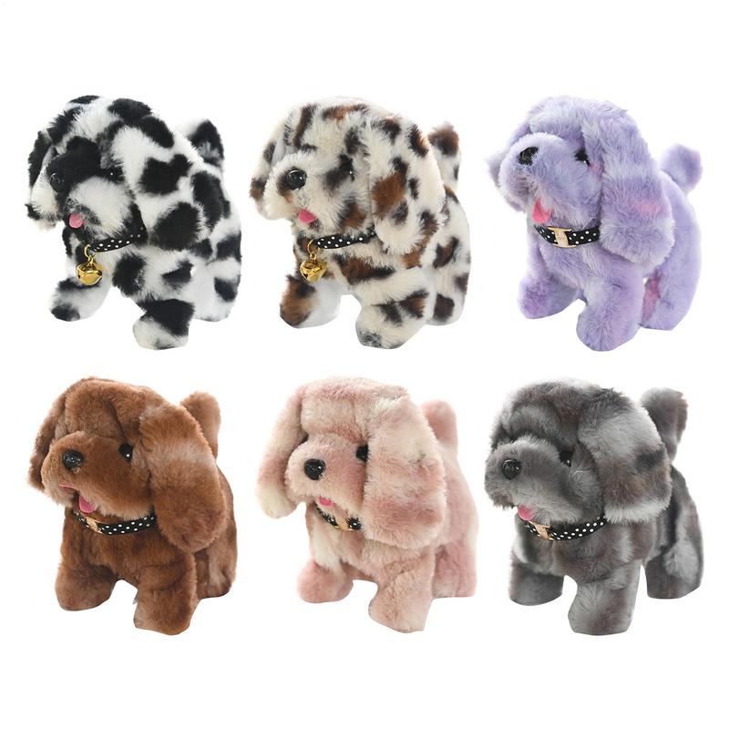 Kids Toys Dog - 子供のためのインテリジェントなぬいぐるみ,リアルなシミュレーション,6つのスタイル,歩くことと呼び出すことができる,電気ロボット,ペット,犬,幼児の誕生日