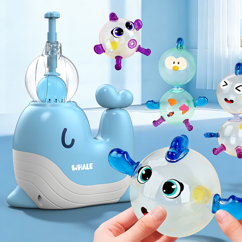 Kids Quirky Toys - クジラマジックボール BOBOLE DIY フリーフォーム弾むボール インフレータブルボール 漫画風