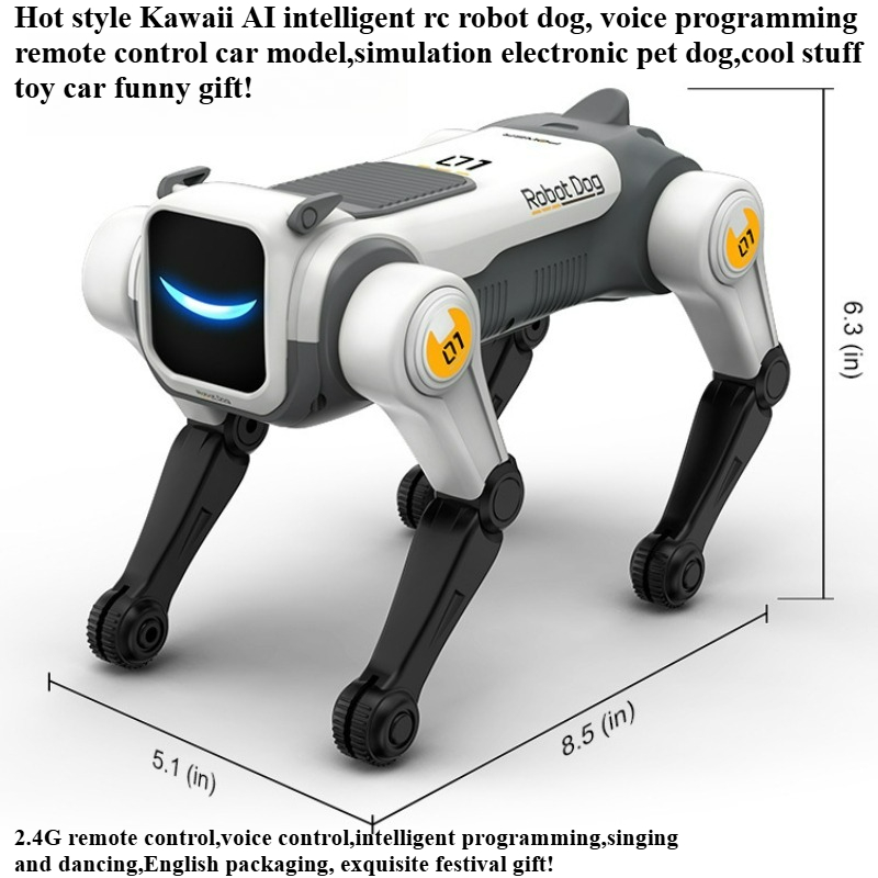 Kids Toys Dog - クールなおもちゃの車、面白いギフト-ホットで可愛いAIインテリジェントRCロボット犬、リモコンカー、電子ペット犬、子供向けRCカーのおもちゃ