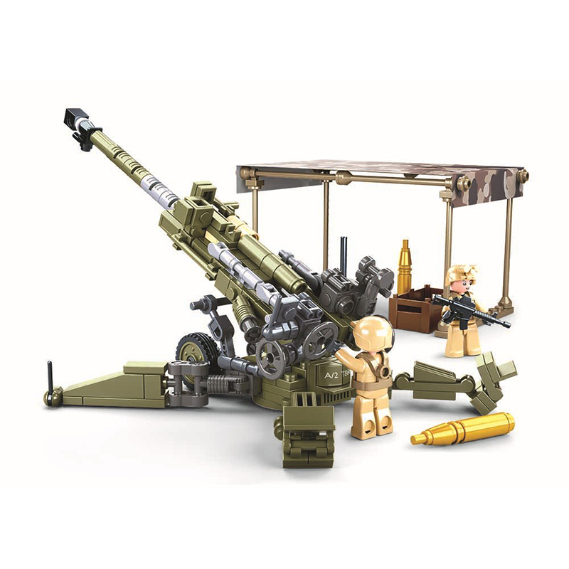 Kids Toys Uk - 軍事 WW2 M777 超軽量野戦榴弾砲陸軍戦争武器ビルディングブロックキットレンガクラシックモデル子供のおもちゃ男の子ギフト