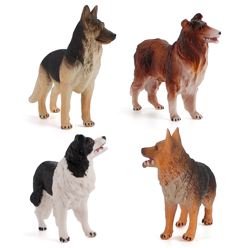 現実的なペット動物モデル子供ジャーマンシェパード犬コリーラフ - Kids Toys Dog のレビューと価格