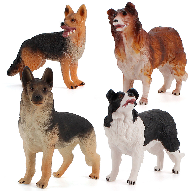 現実的なペット動物モデル子供ジャーマンシェパード犬コリーラフ - Kids Toys Dog のレビューと価格