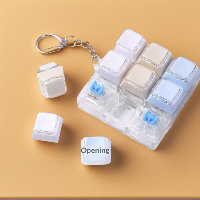かわいい9キーメカニカルキーボードキーホルダーストレス解消お - Kids Quirky Toys のレビューと価格