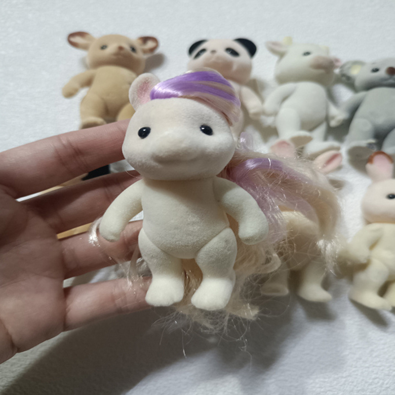 子供のための森の家族の動物の置物,ブロックされたシャギーの置 - Kids Toys Dog のレビューと価格