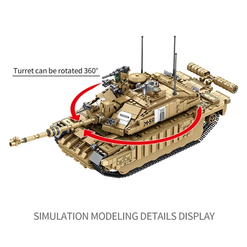 1687 個軍用戦車英国チャレンジャー II 主力戦車ビルデ - Kids Toys Uk のレビューと価格