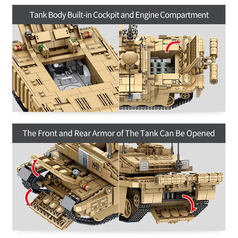 1687 個軍用戦車英国チャレンジャー II 主力戦車ビルデ - Kids Toys Uk のレビューと価格