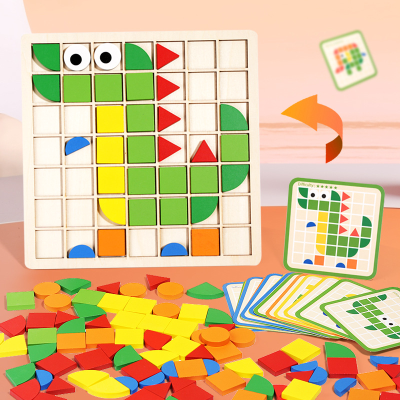 モンテッソーリ認知パズルボード論理トレーニングマッチングゲー - Kids Toys Store のレビューと価格