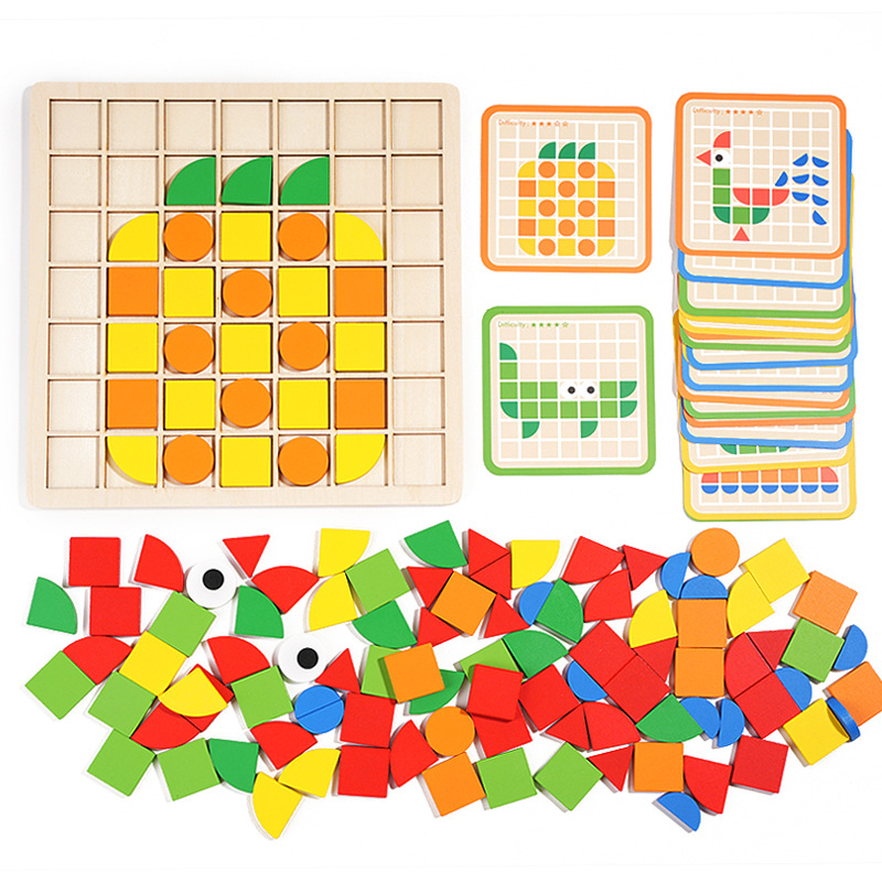 モンテッソーリ認知パズルボード論理トレーニングマッチングゲー - Kids Toys Store のレビューと価格