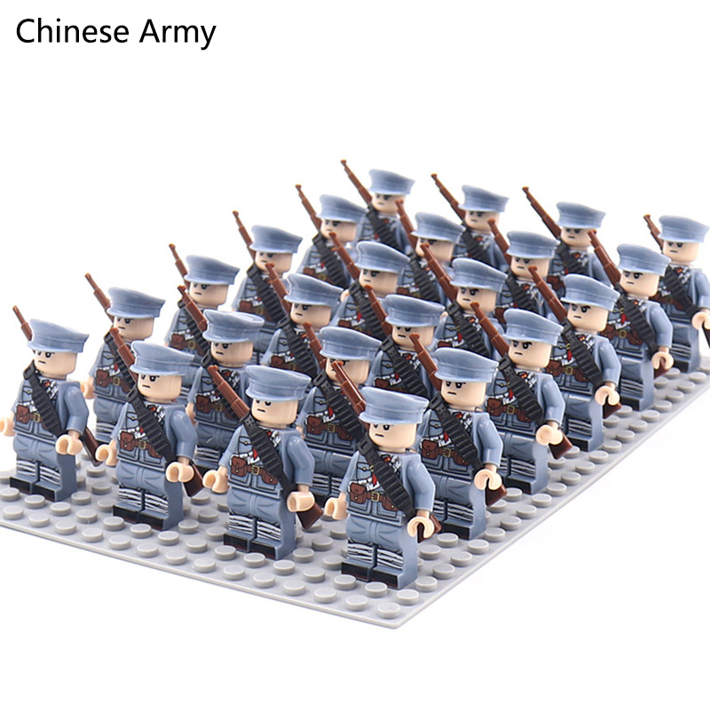 WW2 24 ピース/ロット軍事兵士ビルディングブロックセッ - Kids Toys Uk のレビューと価格