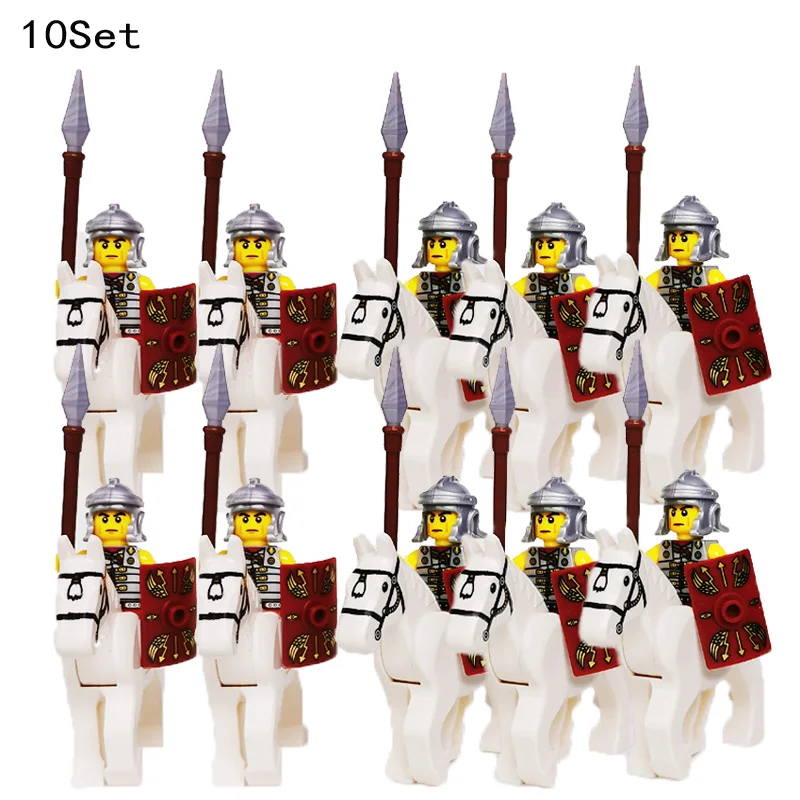 10セット中世騎士ダークサウロン戦闘フィギュアローハン戦士馬 - Kids Toys Under $10 のレビューと価格