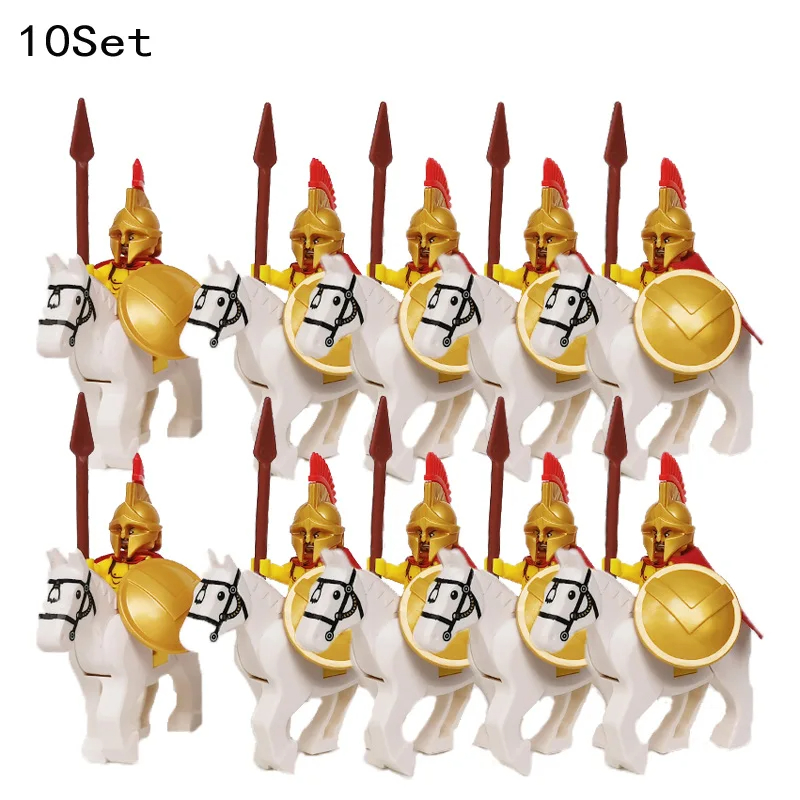 10セット中世騎士ダークサウロン戦闘フィギュアローハン戦士馬 - Kids Toys Under $10 のレビューと価格