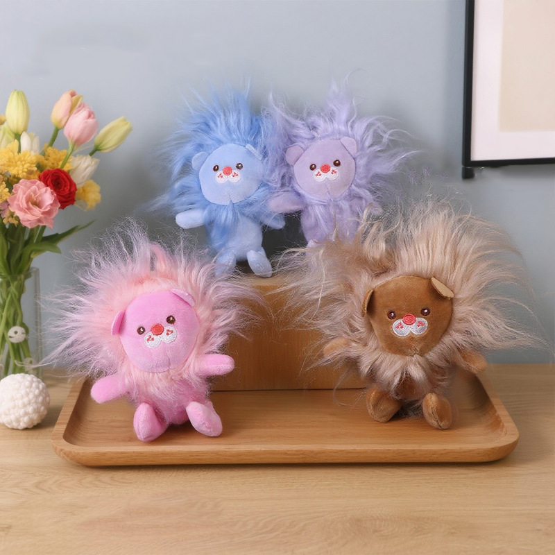風変わりな小さなライオンのぬいぐるみキーホルダー漫画動物人形 - Kids Quirky Toys のレビューと価格