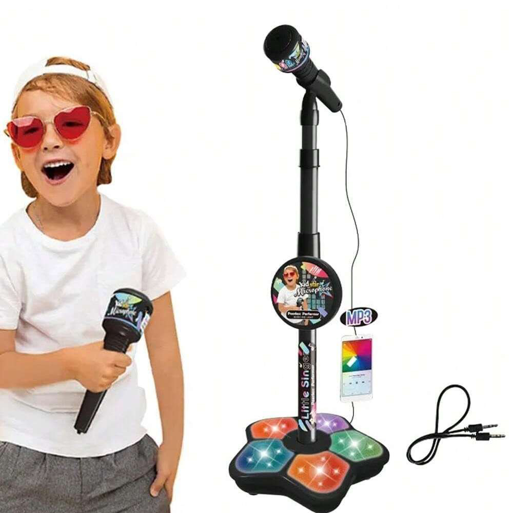 キッズマイクスタンドおもちゃ、ポータブル子供用カラオケ電子、 - Kids Microphone Karaoke のレビューと価格