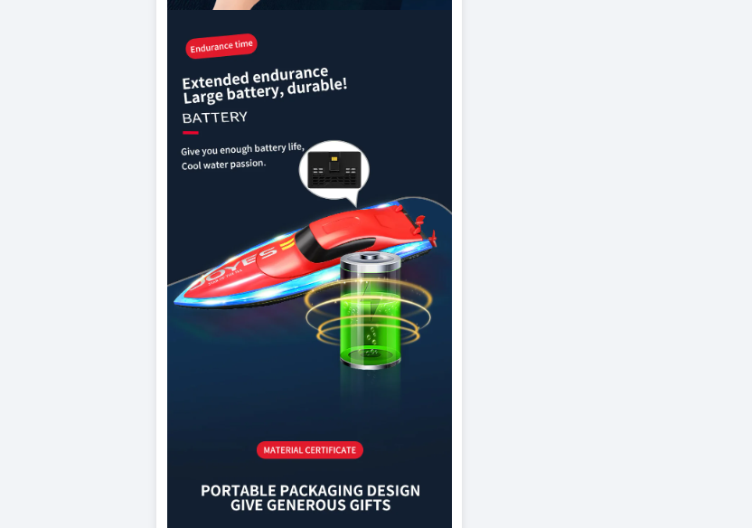 30KM/H 転覆リセット高速 RC ボートスピードボート  - Kids Toys Under $10 のレビューと価格