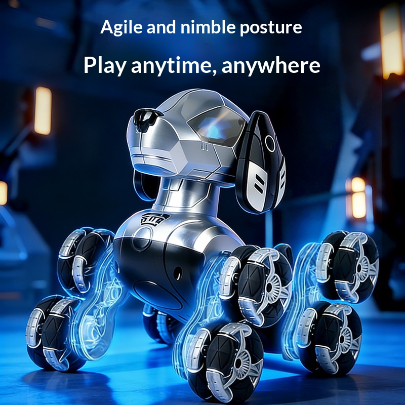新型RCスタントロボット犬 8輪電動おもちゃ車 ジェスチャー - Kids Toys Dog のレビューと価格