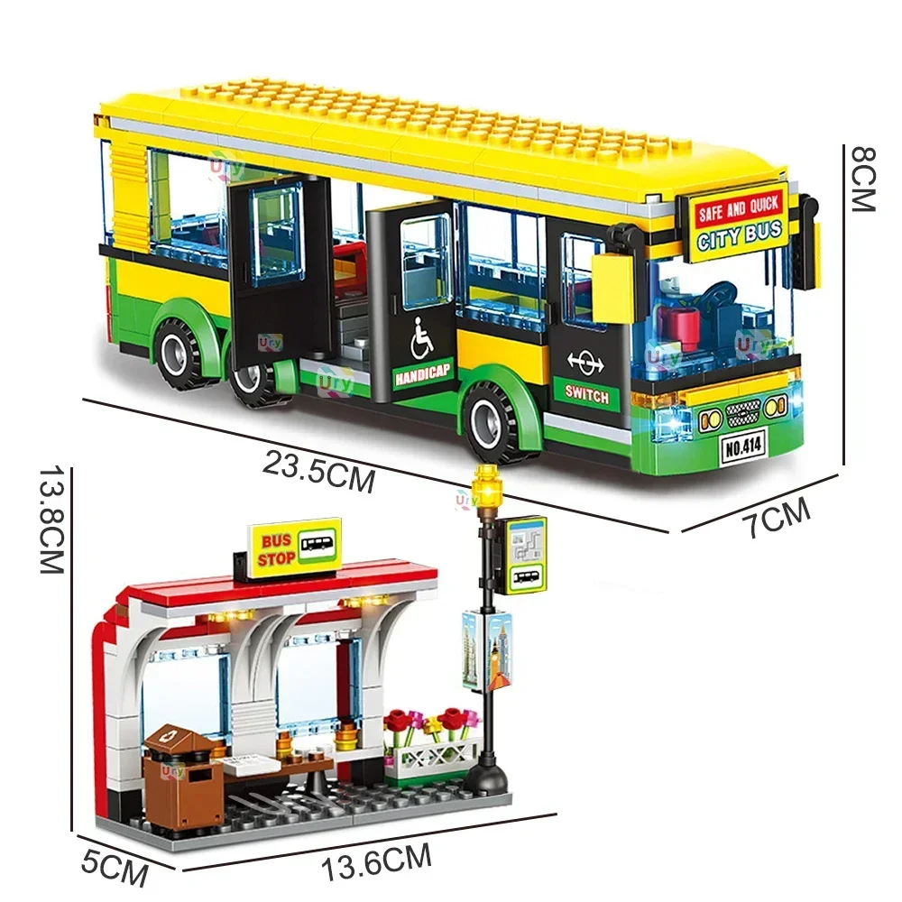 バスシティ英国ロンドン黄色乗客スクールバスステーションビルデ - Kids Toys Uk のレビューと価格