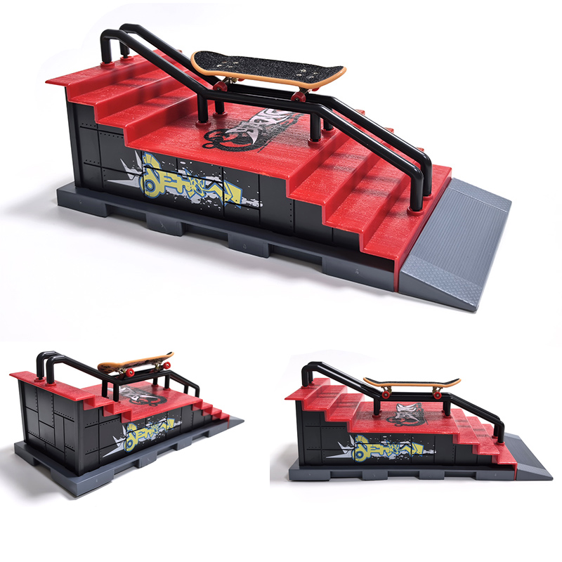DIYフィンガースケートボードシーン会場組み合わせセット ス - Kids Toys Under $10 のレビューと価格