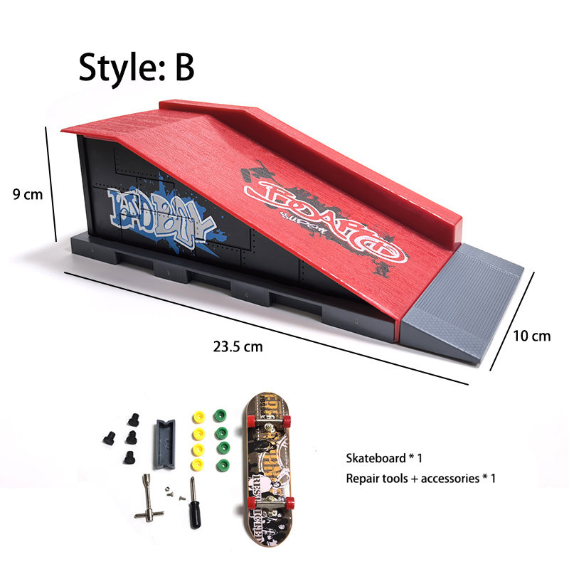 DIYフィンガースケートボードシーン会場組み合わせセット ス - Kids Toys Under $10 のレビューと価格