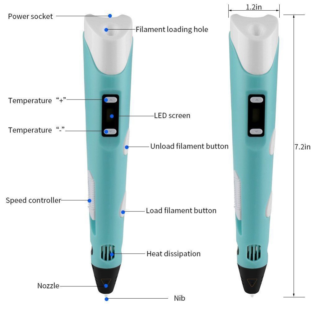 Dikale 3D ペン LED スクリーン DIY 3D  - Kids Toys Uk のレビューと価格