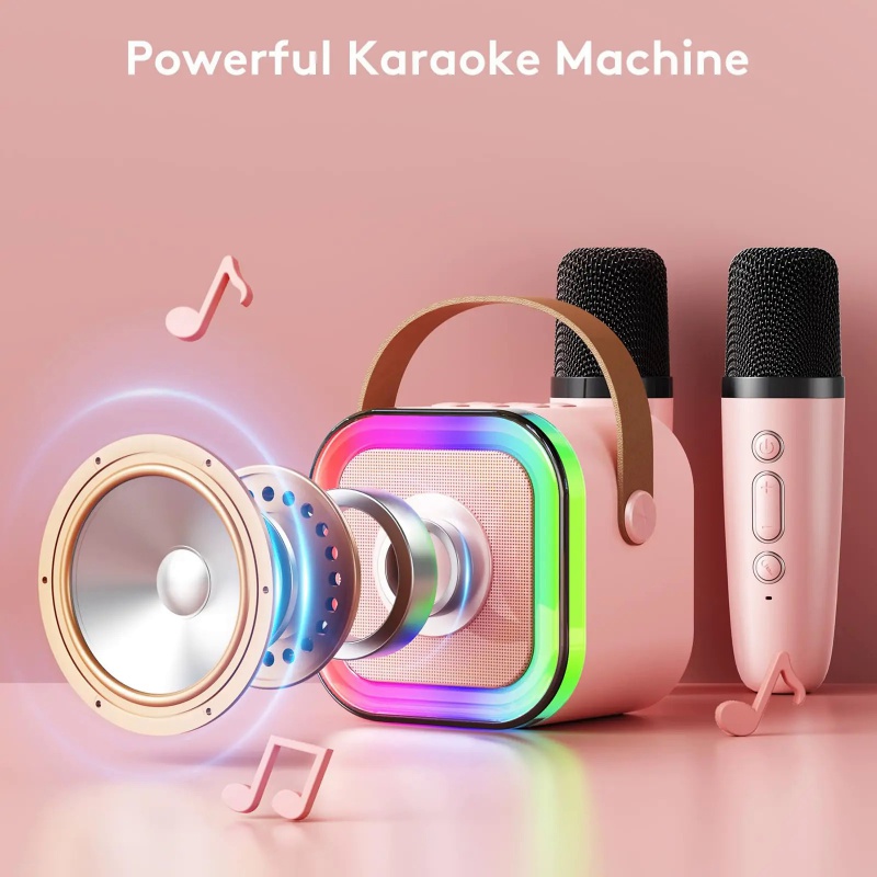 ワイヤレスカラオケマシンK12,ポータブルミニマイク,Blu - Kids Microphone Karaoke のレビューと価格