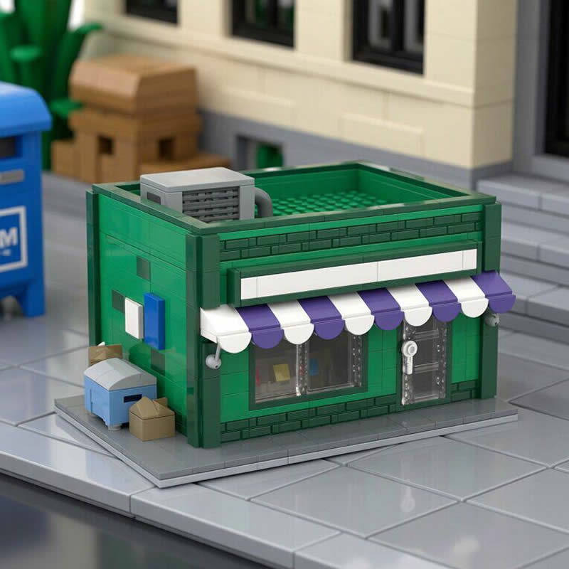 ビルディングブロック MOC モジュラーミニストリートショッ - Kids Toys Store のレビューと価格