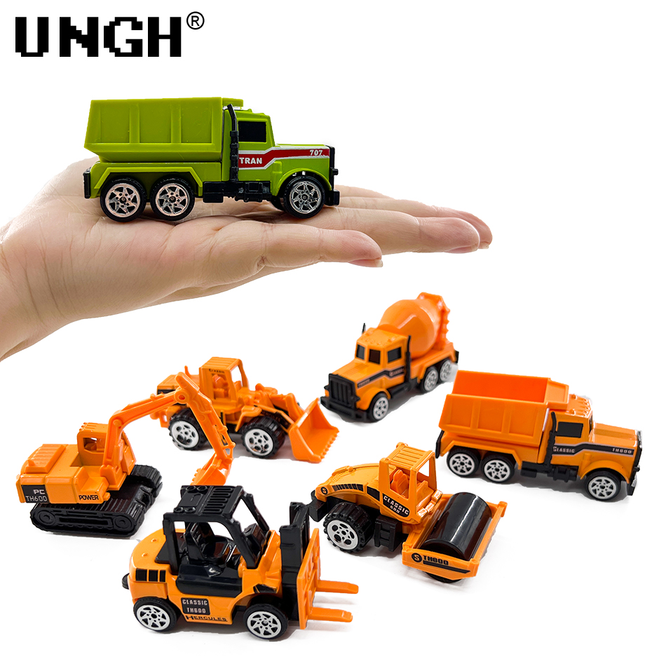 UNGH 6 個合金ダイキャストエンジニアリング車モデル黄緑 - Kids Toys Under $10 のレビューと価格