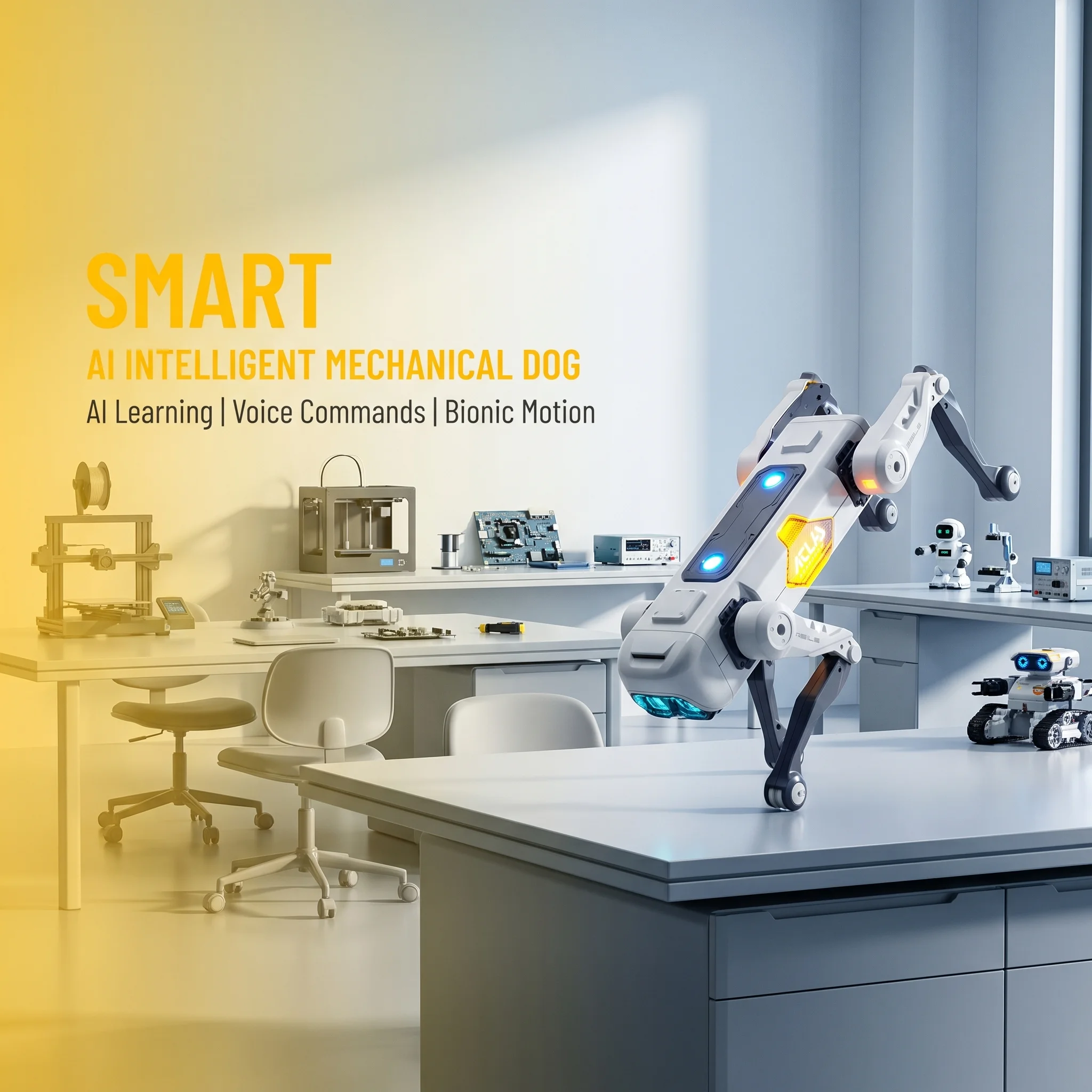 AIスマートロボット犬、音声＆アプリ制御、プログラミング、ダ - Kids Toys Dog のレビューと価格