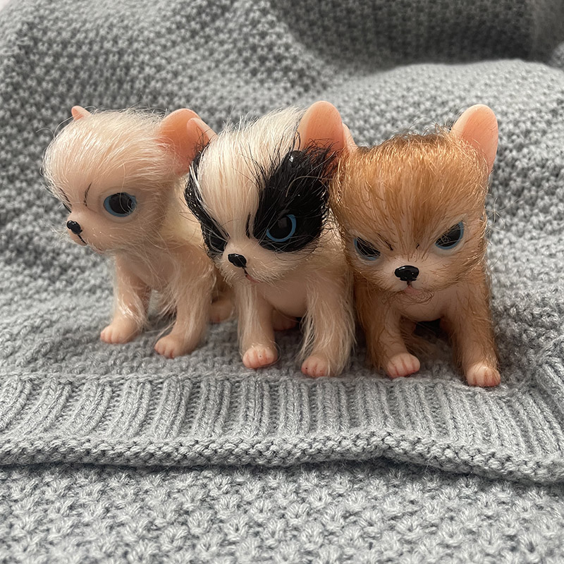 5インチのフルボディシリコン製のかわいいミニチュア動物チワワ - Kids Toys Dog のレビューと価格