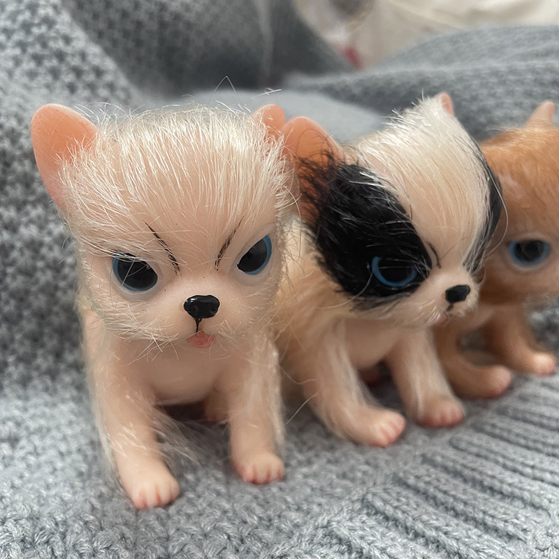 5インチのフルボディシリコン製のかわいいミニチュア動物チワワ - Kids Toys Dog のレビューと価格