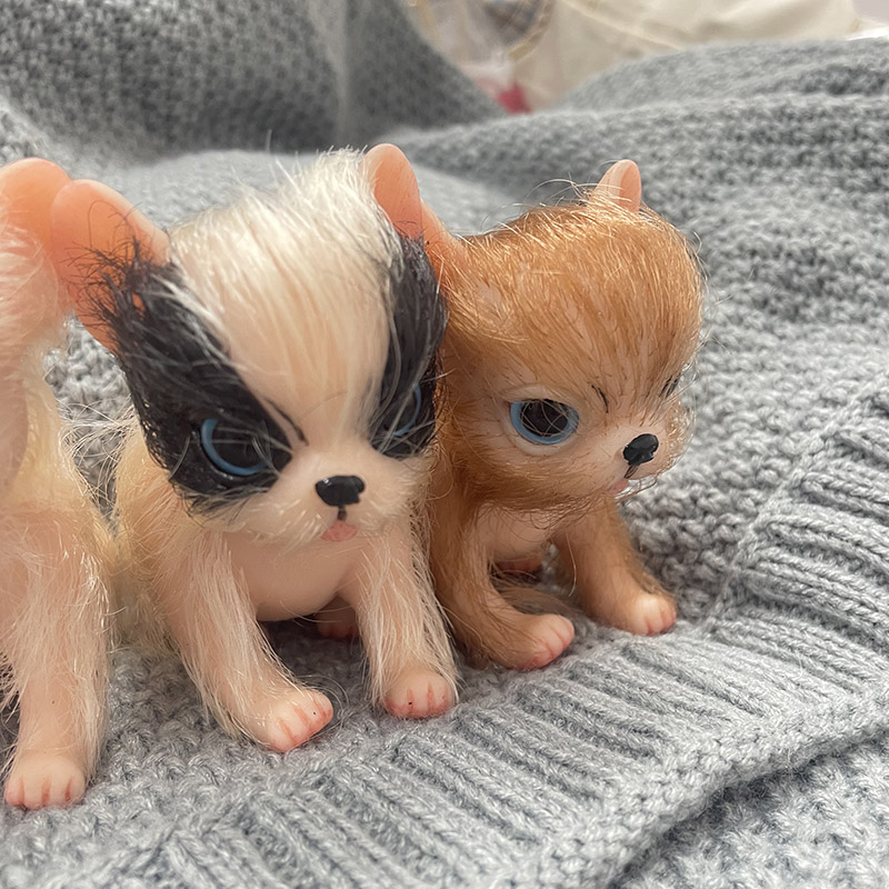 5インチのフルボディシリコン製のかわいいミニチュア動物チワワ - Kids Toys Dog のレビューと価格