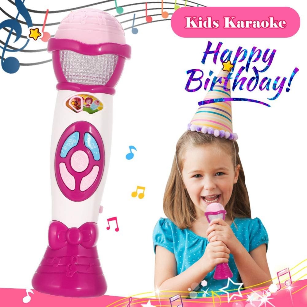 子供用ボイスチェンジャーカラオケマイク、録音・音楽再生機能付 - Kids Microphone Karaoke のレビューと価格