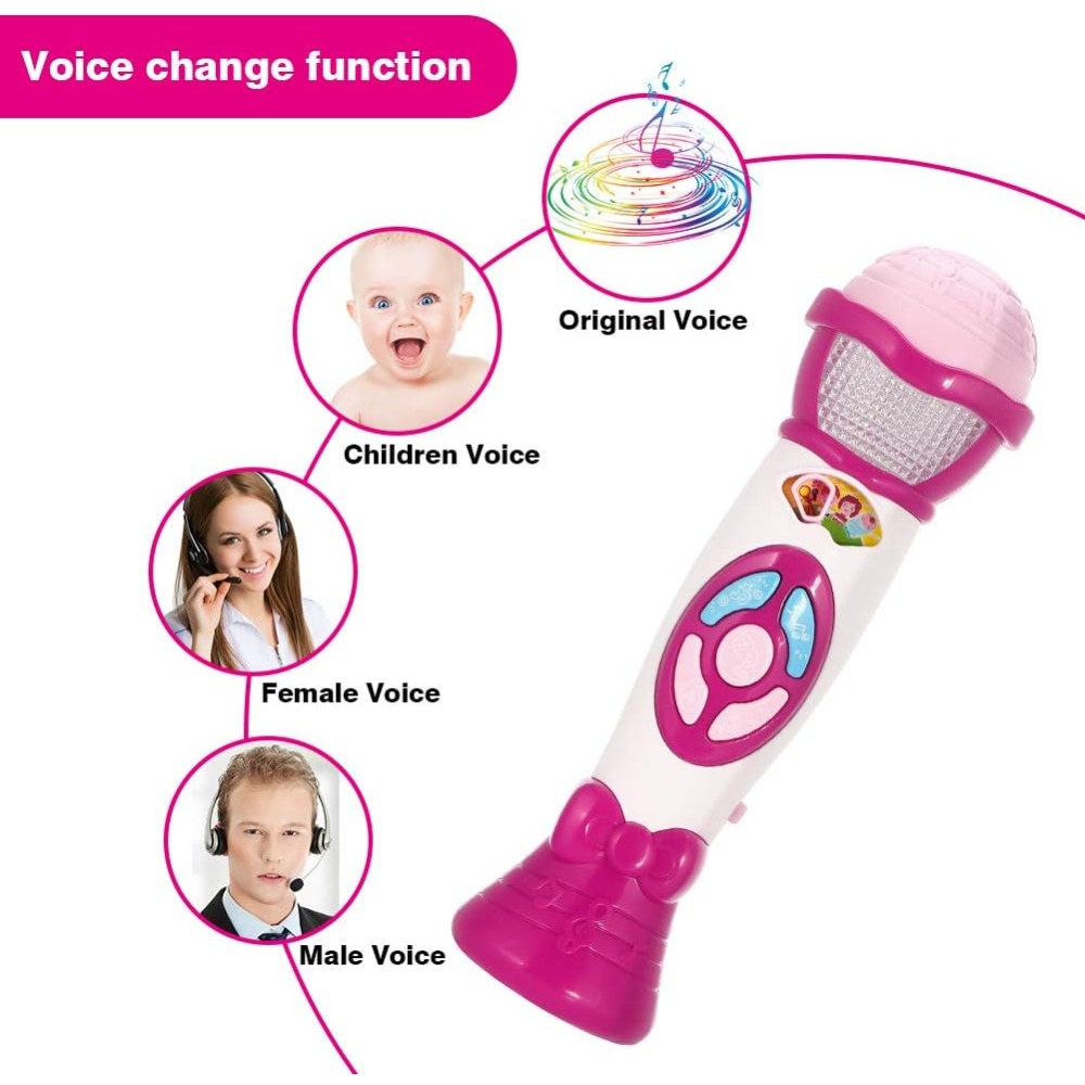 子供用ボイスチェンジャーカラオケマイク、録音・音楽再生機能付 - Kids Microphone Karaoke のレビューと価格